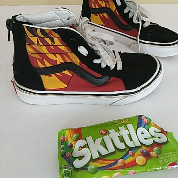 yellow high top vans kids